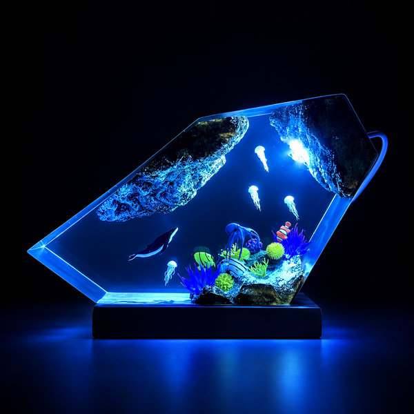 Humpback Whale And Jellyfish Night Light