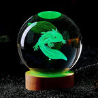 3D Axolotl Crystal Ball